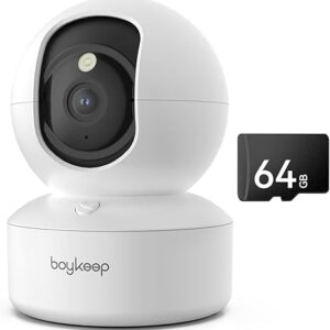 BoyKeep Cámara interior - Cámara para mascotas 2K 5G/2.4GHz WiFi