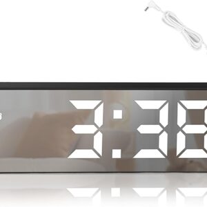LCD Digital Alarm Clock, LED Mirror Digital Clock.