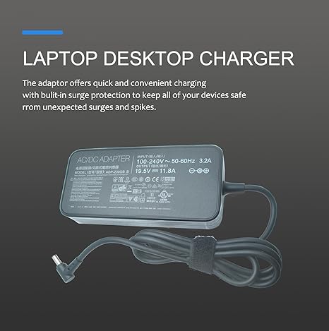 230W 19.5V 11.8A Cargador de CA para Asus ROG Zephyrus S GX701GX GX701GW GX701GV ROG Strix Scar - Imagen 4