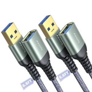 AINOPE - Cable de extensión USB (2 unidades)