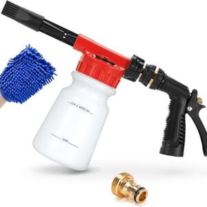 Ohuhu Pistola de espuma para lavado de autos para manguera de jardín