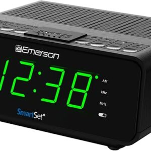 Emerson SmartSet - Radio despertador dual con radio AM/FM