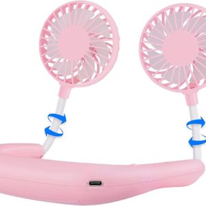 Ventilador portátil para el cuello de mano libre.