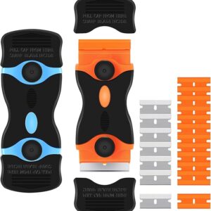 Paquete de 2 raspadores de cuchillas de afeitar, herramienta raspadora 2 en 1