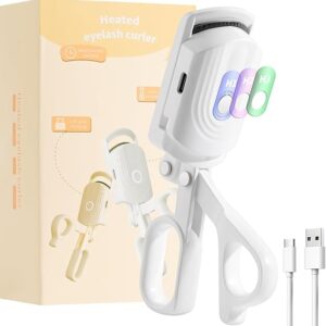 docolor Rizador de pestañas calentado que se calienta rápidamente en 10 segundos.