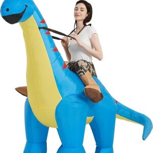 One Casa Disfraz inflable de dinosaurio para montar.