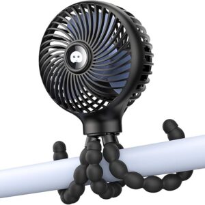 SmartDevil - Ventilador de cochecito portátil de 3 velocidades con clip para bebé
