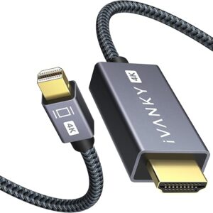 iVANKY - Cable de mini DisplayPort a HDMI, cable Thunderbolt a HDMI 4K a 30 Hz.