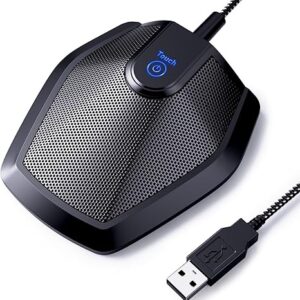 TONOR Micrófono USB de conferencia, micrófono de condensador omnidireccional para videoconferencia