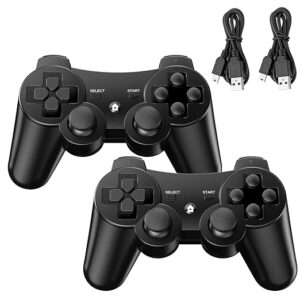 Diswoe Controllers for PS-3, Wireless PS-3 Controller 2 Pack