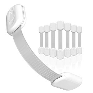 SKYLA HOMES - Cerraduras para bebés (paquete de 8) a prueba de niños para el gabinete.