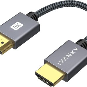 IVANKY cable HDMI 4K corto de 1 pie