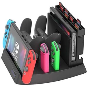 Skywin Switch Charging Dock and Game Holder for Switch Console,( sin el soporte de atras).
