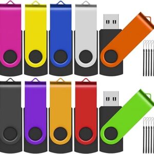 EASTBULL Unidades flash USB a granel de 32 GB, paquete de 10 unidades de memoria USB