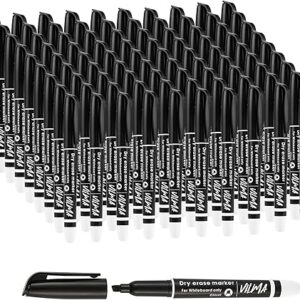 VILMA Paquete de 90 marcadores negros para pizarra blanca.