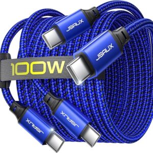 Cable de carga rápida USB C a USB C de 60 W, JSAUX USB tipo C