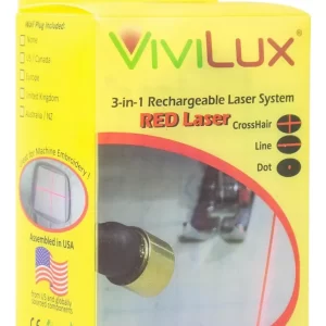 Sistema Láser Rojo Recargable De Vivilux 3-in-1 Con De De E.