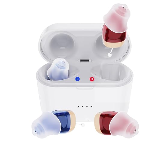 audífonos recargables de 10 canales, mini dispositivo auditivo con amplificadores