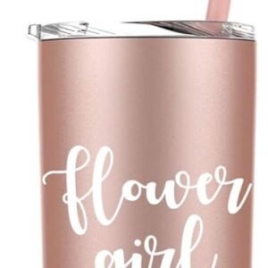 The Crafty Engineer Vaso encantador con popote para niña de las flores.