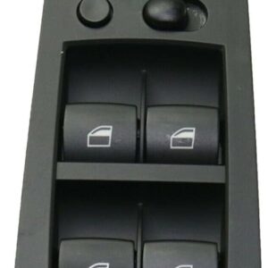 Interruptor de control de ventana de puerta eléctrica delantera izquierda lado del conductor negro