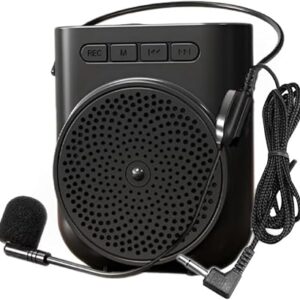 Mini amplificador de voz recargable portátil con micrófono con cable y cintura