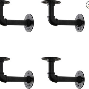 Soportes de estante de tubo industrial de 3/4 pulgadas (solo son 3)