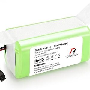 HT TopHinon Batería de repuesto para Eufy: batería de iones de litio de 14.4V 2600mAh para Eufy