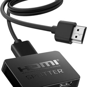 Divisor HDMI 1 en 2 salidas, divisor HDMI 4K no para pantalla extendida (solo espejo/modo de copia)