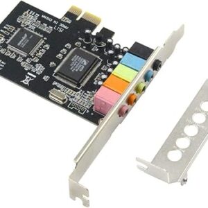 5.1 Tarjeta de sonido PCIe interna para PC Windows 8 7 con soporte de perfil bajo