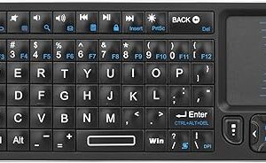 Rii K06 Mini teclado Bluetooth, teclado retroiluminado con aprendizaje por infrarrojos.