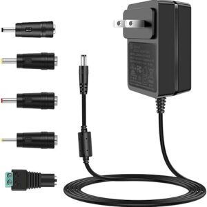 Gonine - Cable de alimentación de cargador adaptador de 18 V 1 A, certificación UL.