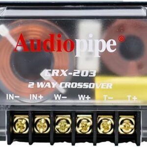 Crossover de 2 vías de 300 vatios - (1) altavoz de audio pasivo para automóvil Tweeter.