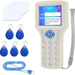 Lector de copiadora, escritor, duplicador, lector de tarjetas NFC, 125 KHz, 13,56 MHz.