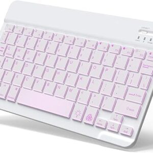 Teclado Bluetooth retroiluminado Pequeño teclado inalámbrico.