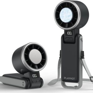 Ventilador turbo portátil de mano con refrigeración por hielo, ventilador personal recargable