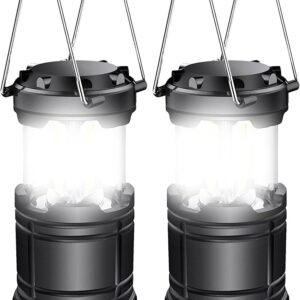 EXTRASTAR Paquete de 2 luces LED a pilas, lámpara portátil de supervivencia