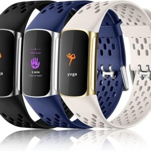 Maledan Compatible con Fitbit Charge 5/Fitbit Charge 6 bandas para mujeres y hombres