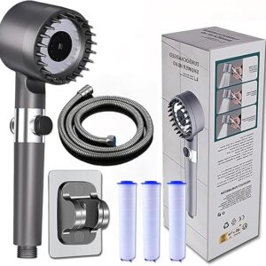 Cabezal de ducha de alta presión con cabezal de ducha filtrado, 4 modos de pulverización