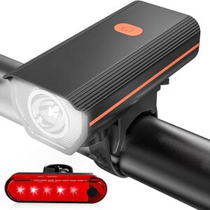 Rechargeable Bike Lights, Ultra Bright Bike Lights for Night Riding