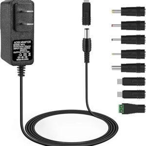 Reemplazo de fuente de alimentación de 12 V 2a con 8 puntas, adaptador de corriente alterna