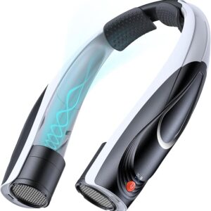 Ventilador de cuello personal, portátil, con 6 velocidades IA, batería de larga duración