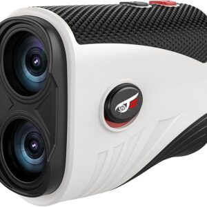 Telémetro de golf con pendiente - Telémetro láser de 1200 yardas con vibración de bloqueo.