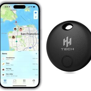 HH-Tech Etiqueta inteligente para dispositivos Apple iOS, rastreador de llaves.