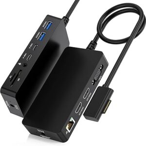 Estación de acoplamiento Microsoft Surface, 12 en 1 Surface Dock Triple Displays Dual HDMI+VGA