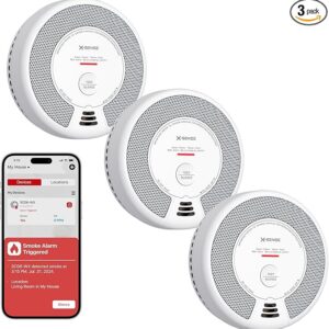 X-Sense Detector de humo inteligente detector de monóxido de carbono combinado con notificación