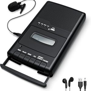 Shoebox - Grabadora de cinta, reproductor USB, convertidor digital de casete con micrófono