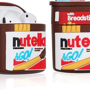 Oqplog Funda para AirPod 2/1, diseño de alimentos para AirPods, fundas de silicona