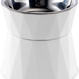 Cuencos básicos para Perros, Cuenco de Acero Inoxidable para Gatos, Cuenco Alto para mascotas