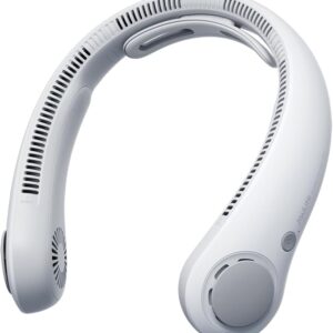 JISULIFE Ventilador de cuello portátil mejorado, collarín manos libres personales