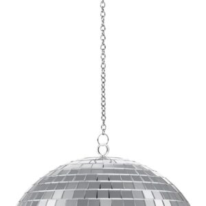 Bola de discoteca con motor y luz, luz de 4 colores con 18 cuentas LED, motor giratorio